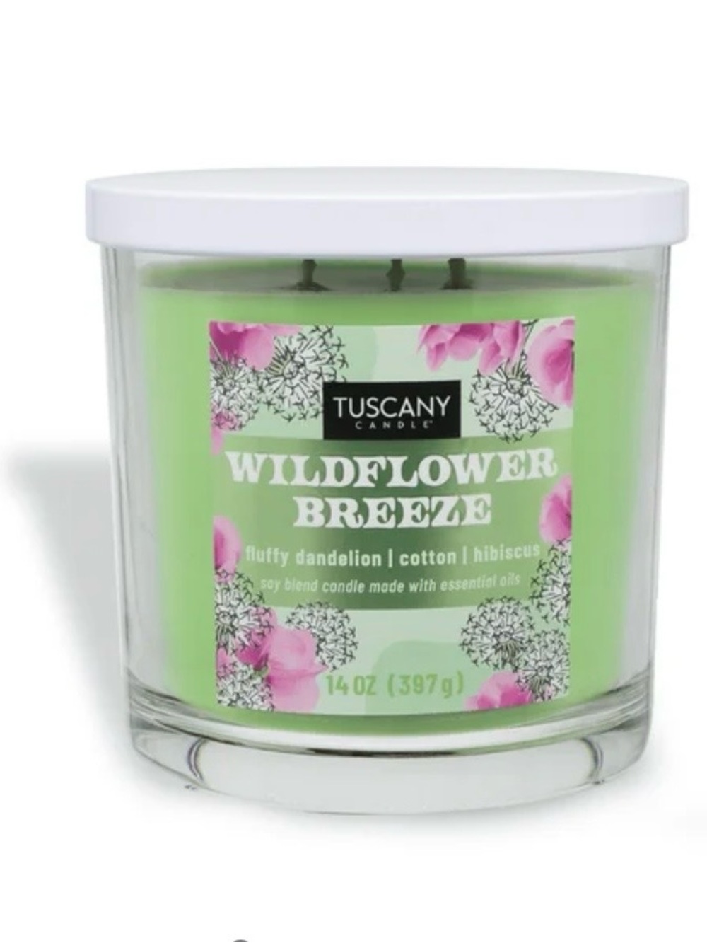 Wildflower Breeze Green Scented Candle